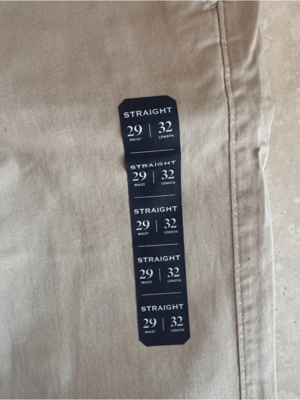 J Crew Factory Straight Fit Flex Chino Pant Mens Size 29 / 32 Khaki Beige